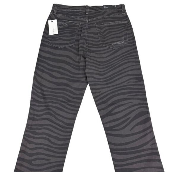 J Brand Ruby High-Rise Crop Cigarette Jean Womens In Black Dazzle Destruct 25 - Picture 7 of 7